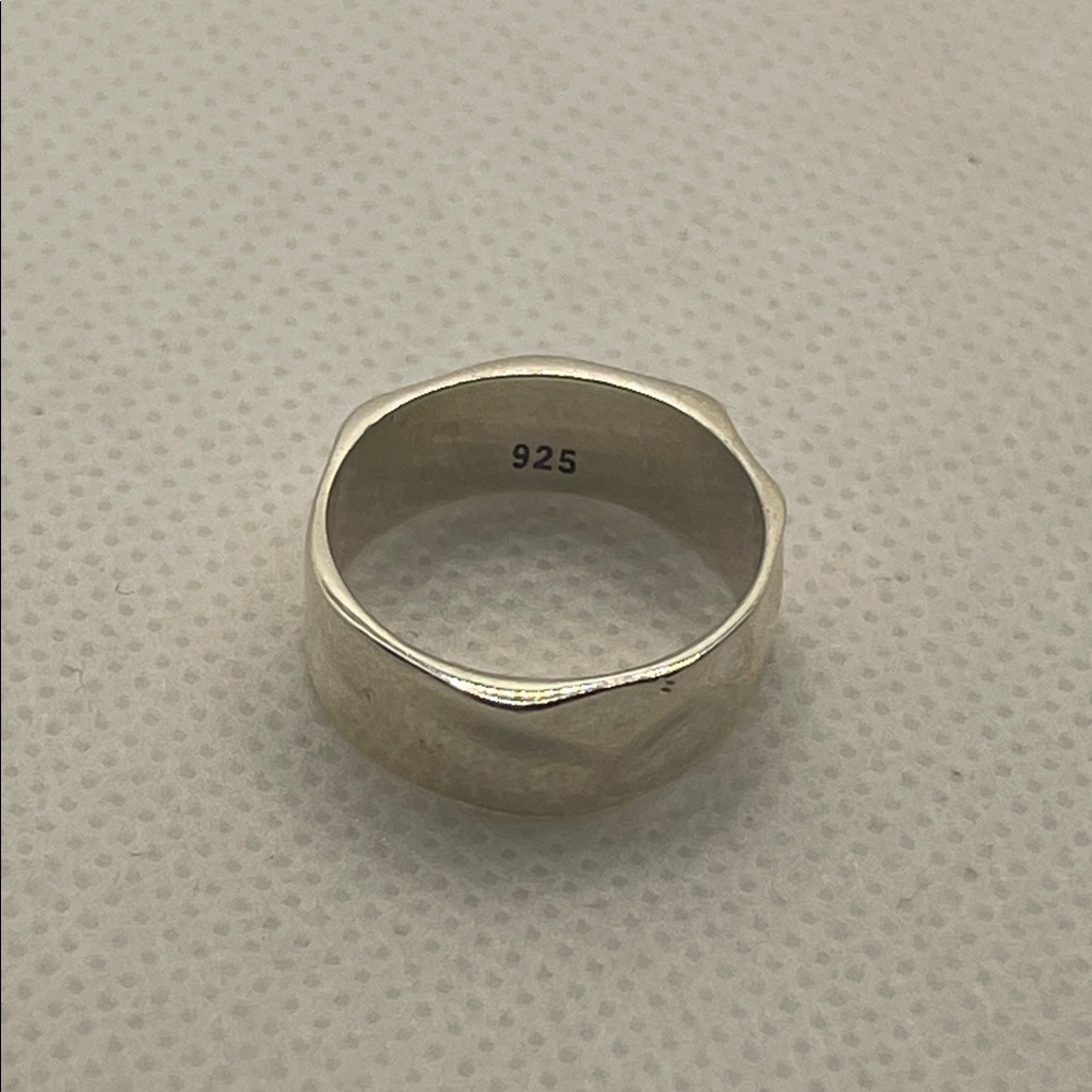 925 Silver Modernist Stacking Ring - image 3